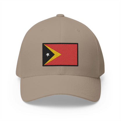 Flag: Timor-Leste Emoji Khaki Cap – Premium by Capmoji