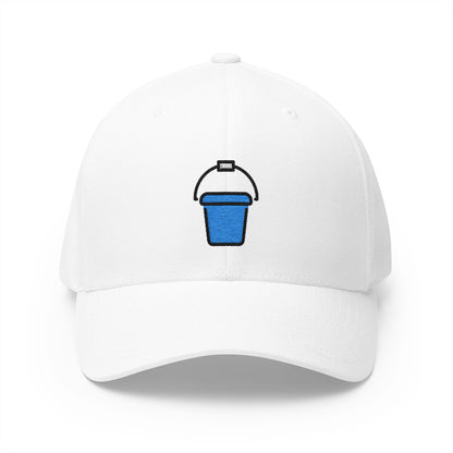 Bucket Emoji White Cap – Premium by Capmoji