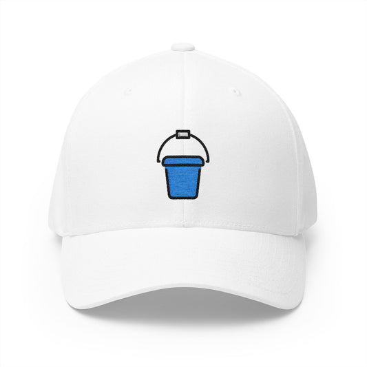 Bucket Emoji White Cap – Premium by Capmoji