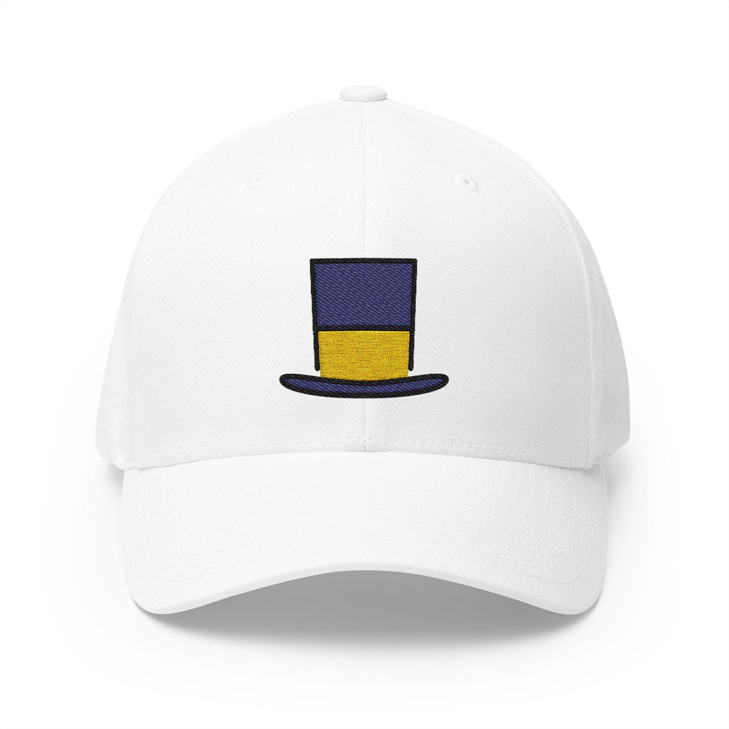 Top Hat Emoji White Cap – Premium by Capmoji