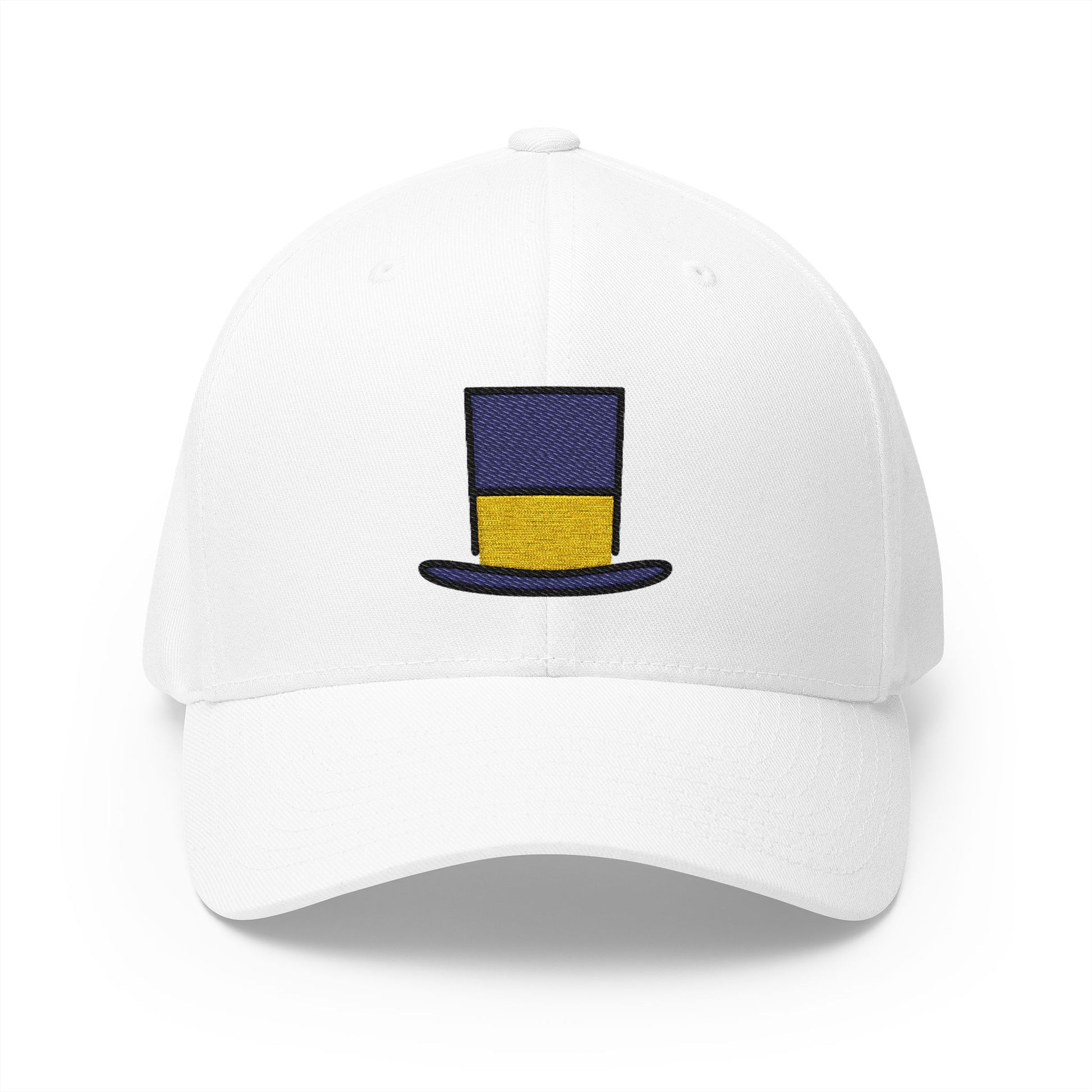 Top Hat Emoji White Cap – Premium by Capmoji