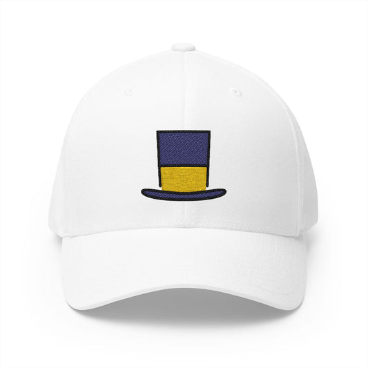 Top Hat Emoji White Cap – Premium by Capmoji