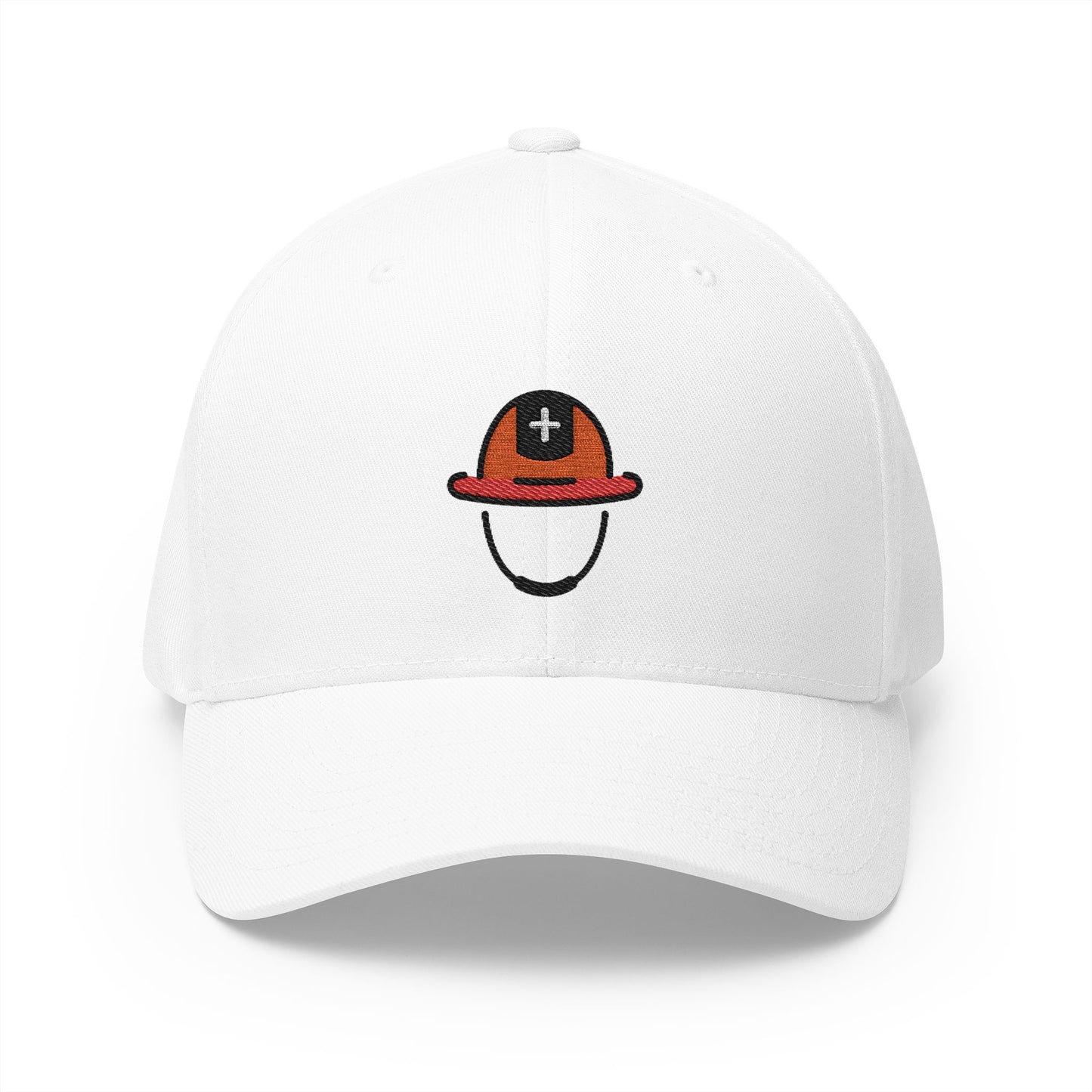 Rescue Worker'S Helmet Emoji White Cap – Premium by Capmoji