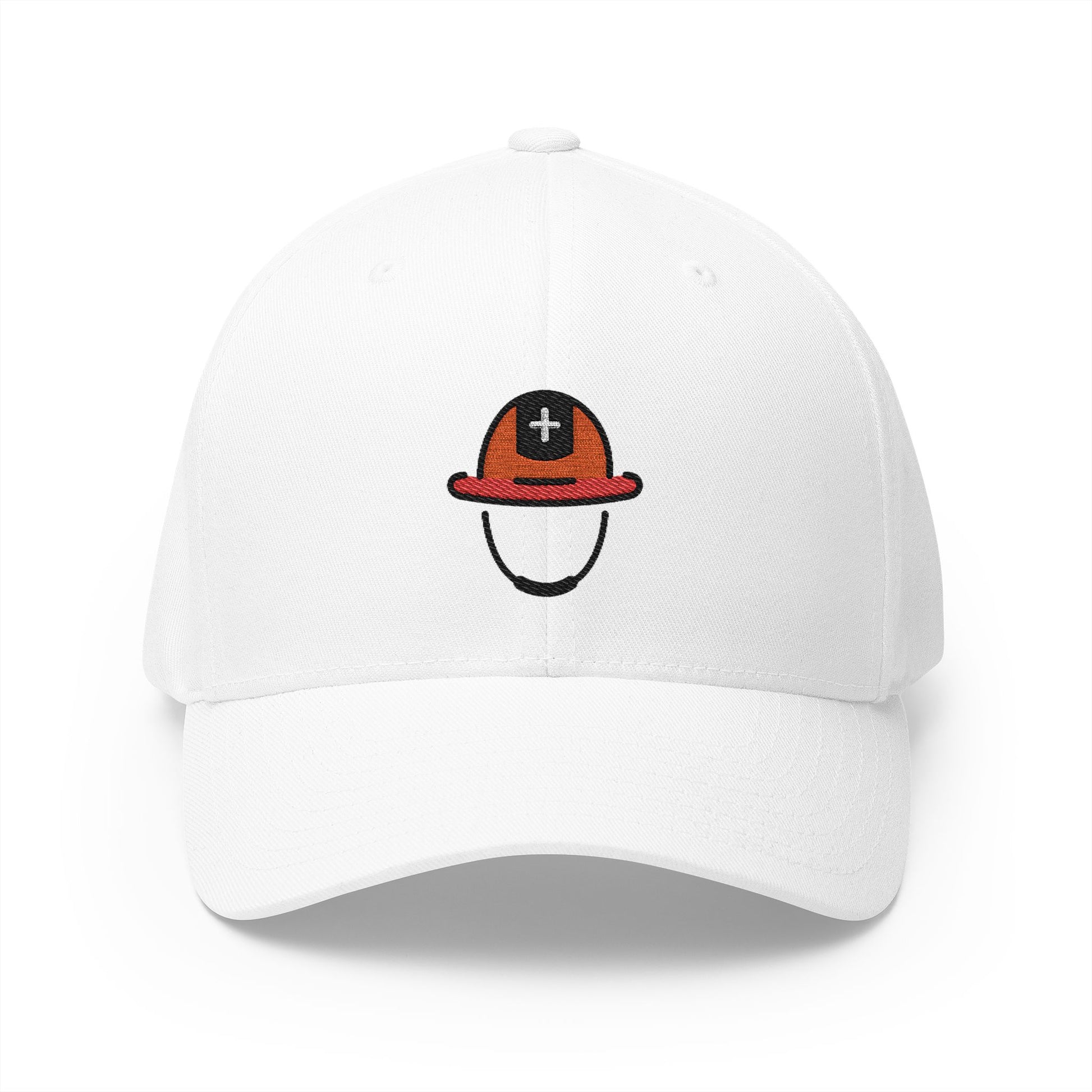 Rescue Worker'S Helmet Emoji White Cap – Premium by Capmoji