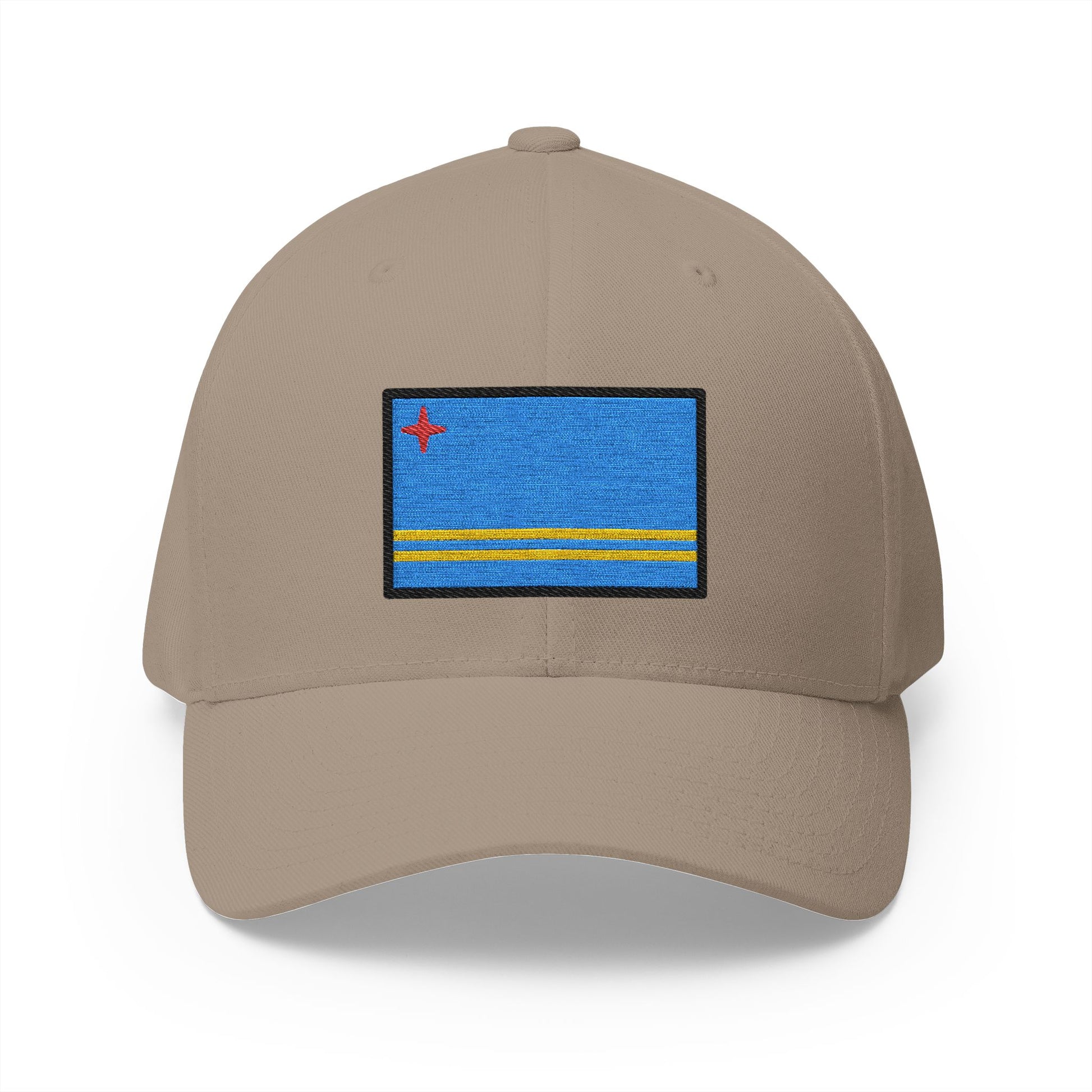 Flag: Aruba Emoji Khaki Cap – Premium by Capmoji