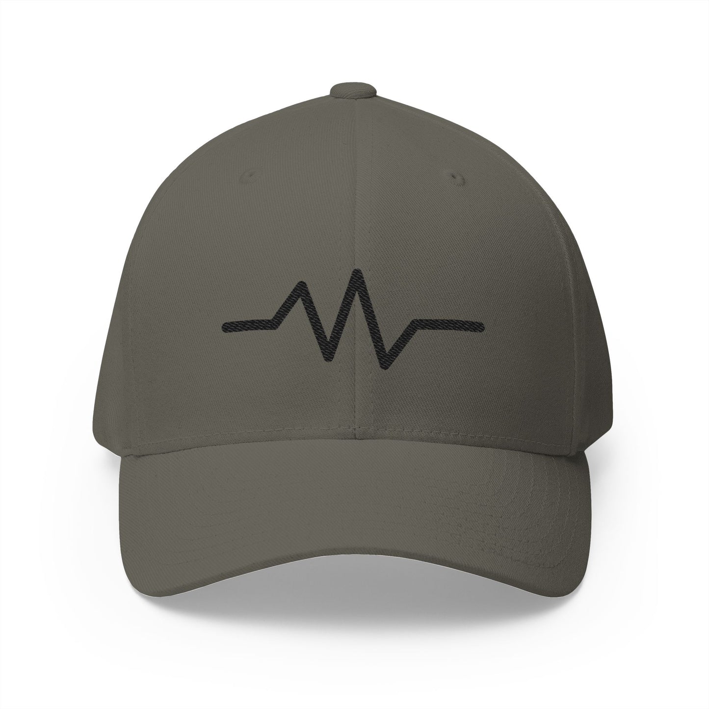 Ecg Waves Emoji Olive Cap – Premium by Capmoji