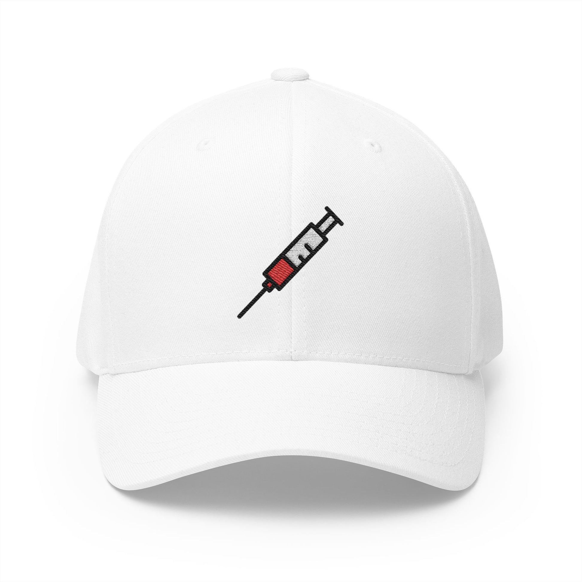 Syringe Emoji White Cap – Premium by Capmoji