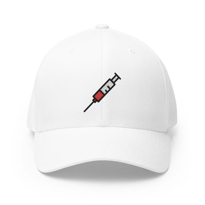 Syringe Emoji White Cap – Premium by Capmoji