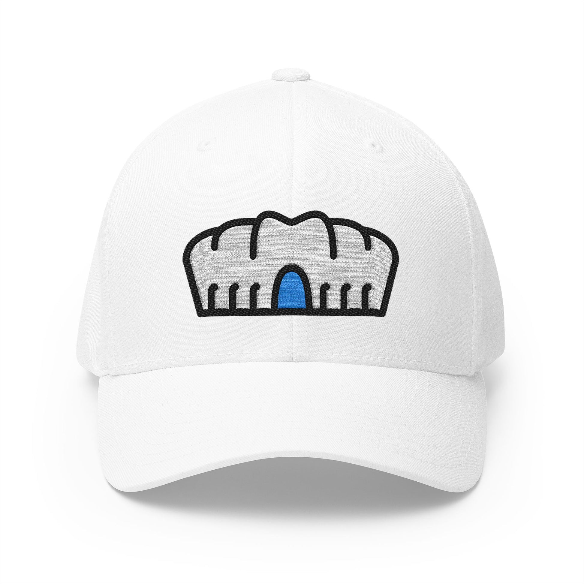 Stadium Emoji White Cap – Premium by Capmoji