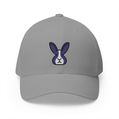 Rabbit Face Emoji Grey Cap – Premium by Capmoji