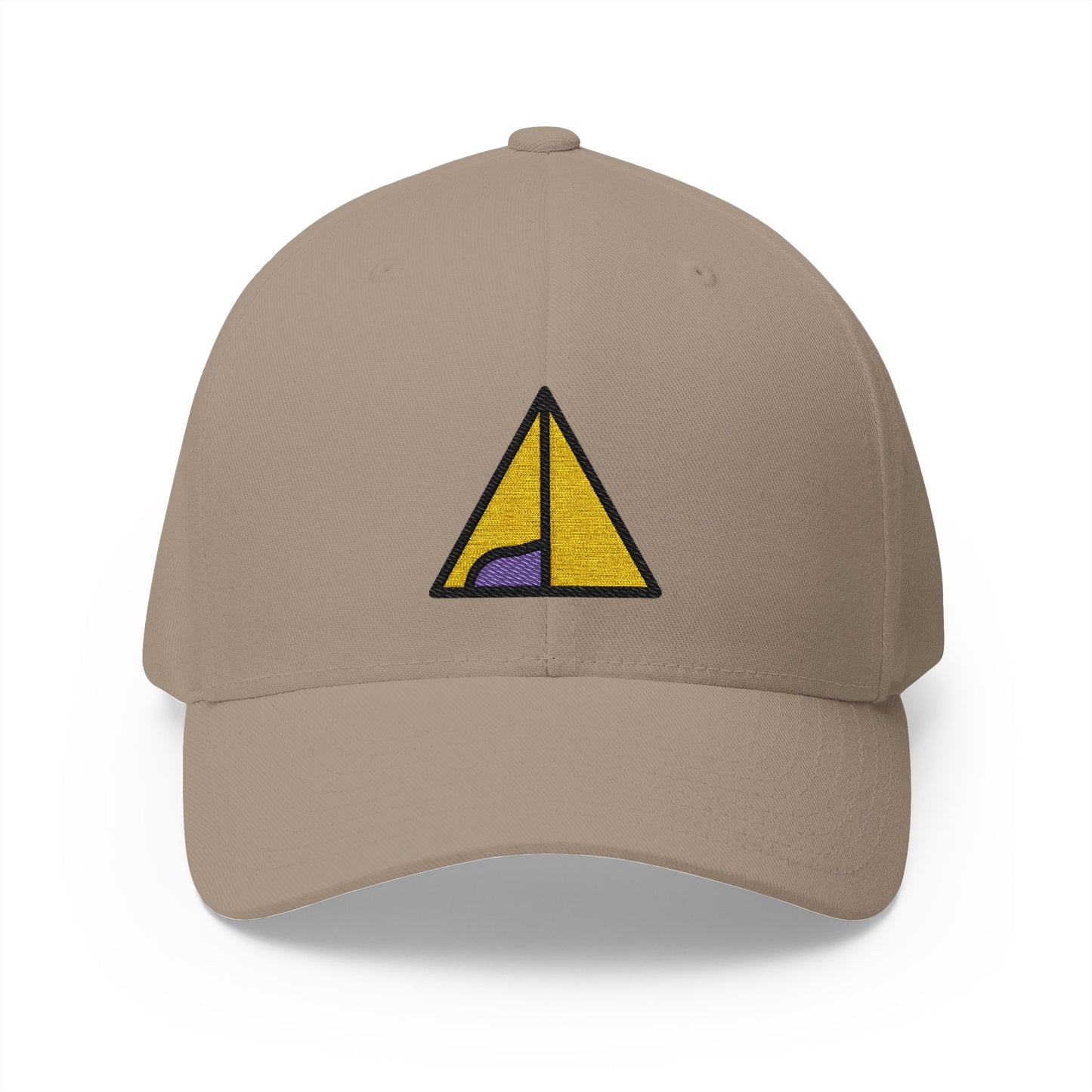 Tent Emoji Khaki Cap – Premium by Capmoji