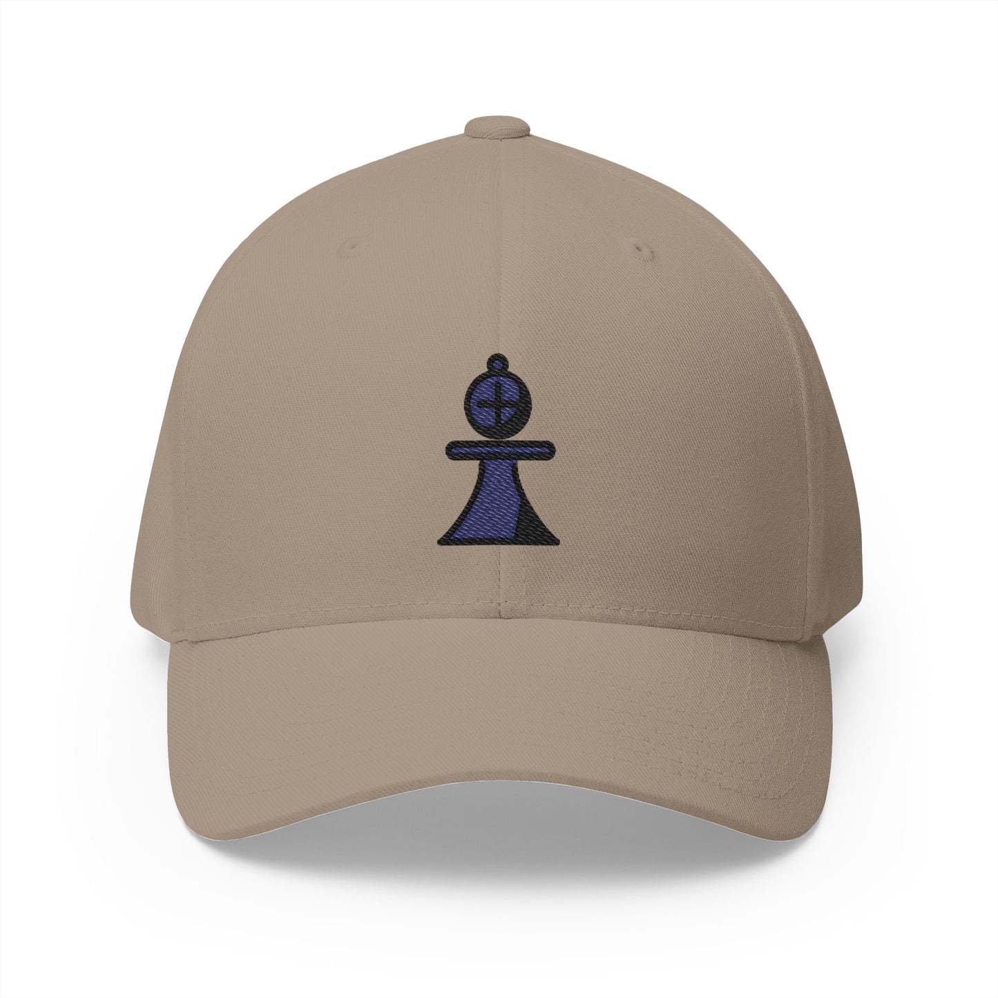 Black Chess Bishop Emoji Khaki Cap – Premium by Capmoji