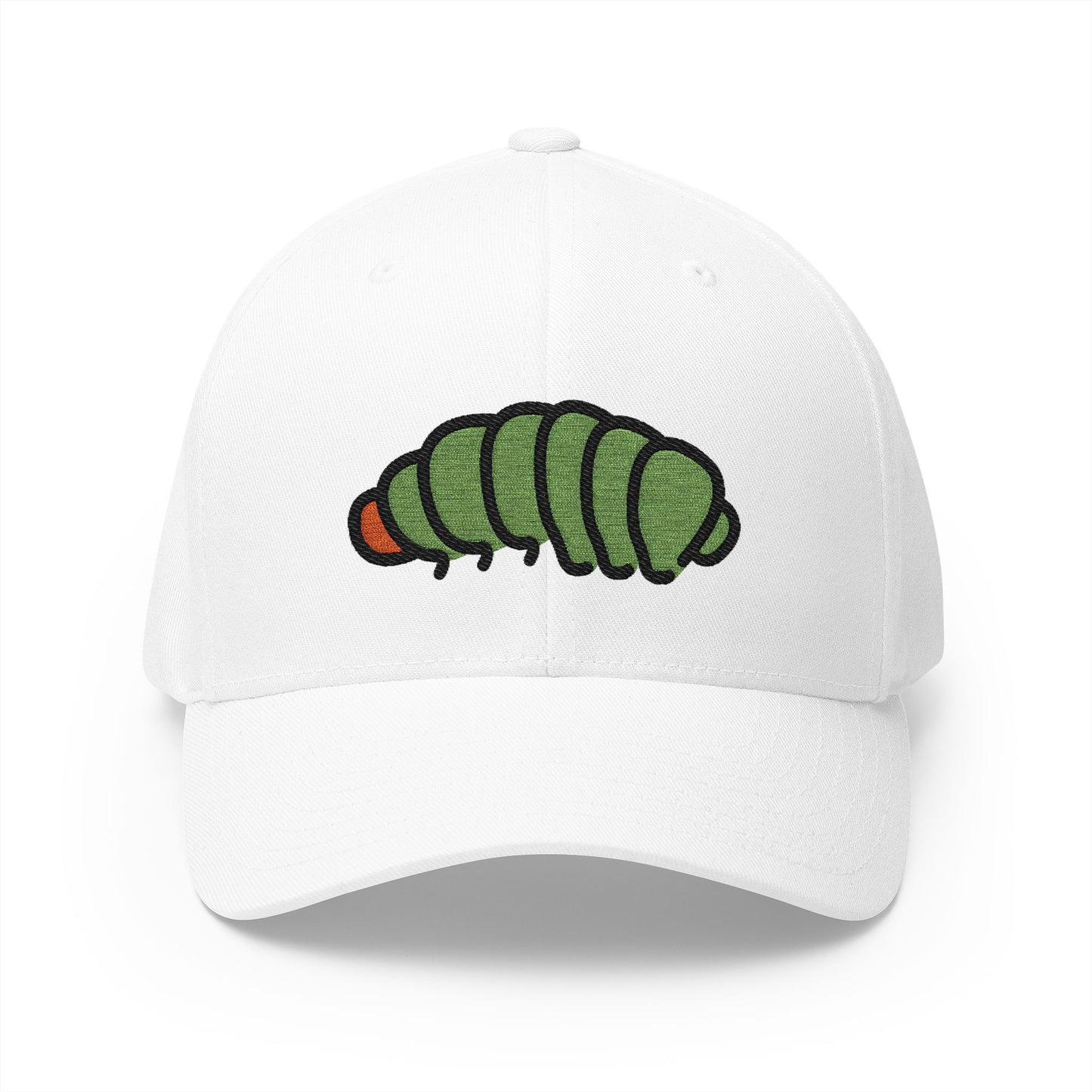 Bug Emoji White Cap – Premium by Capmoji