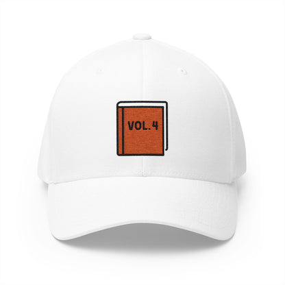 Orange Book Emoji White Cap – Premium by Capmoji