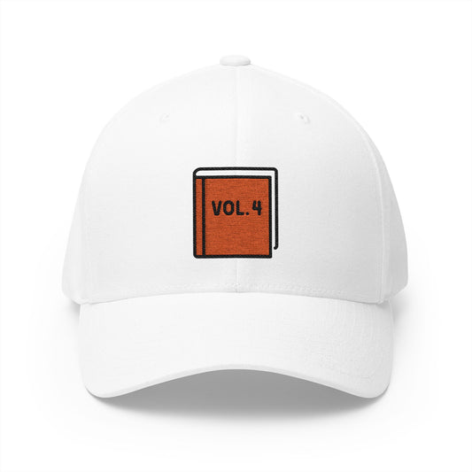 Orange Book Emoji White Cap – Premium by Capmoji