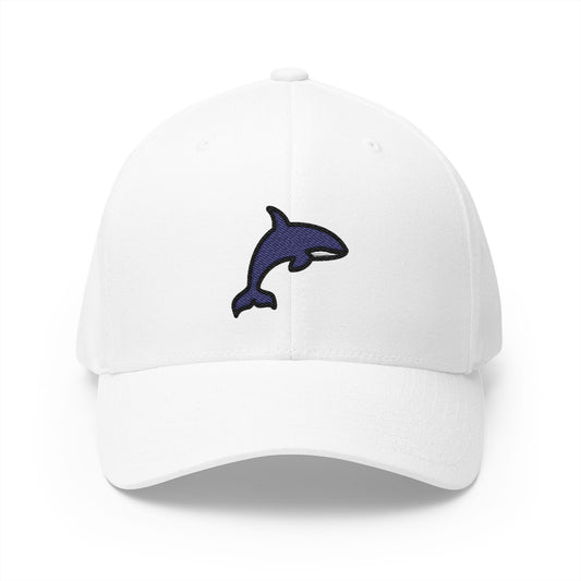 Orca Emoji White Cap – Premium by Capmoji