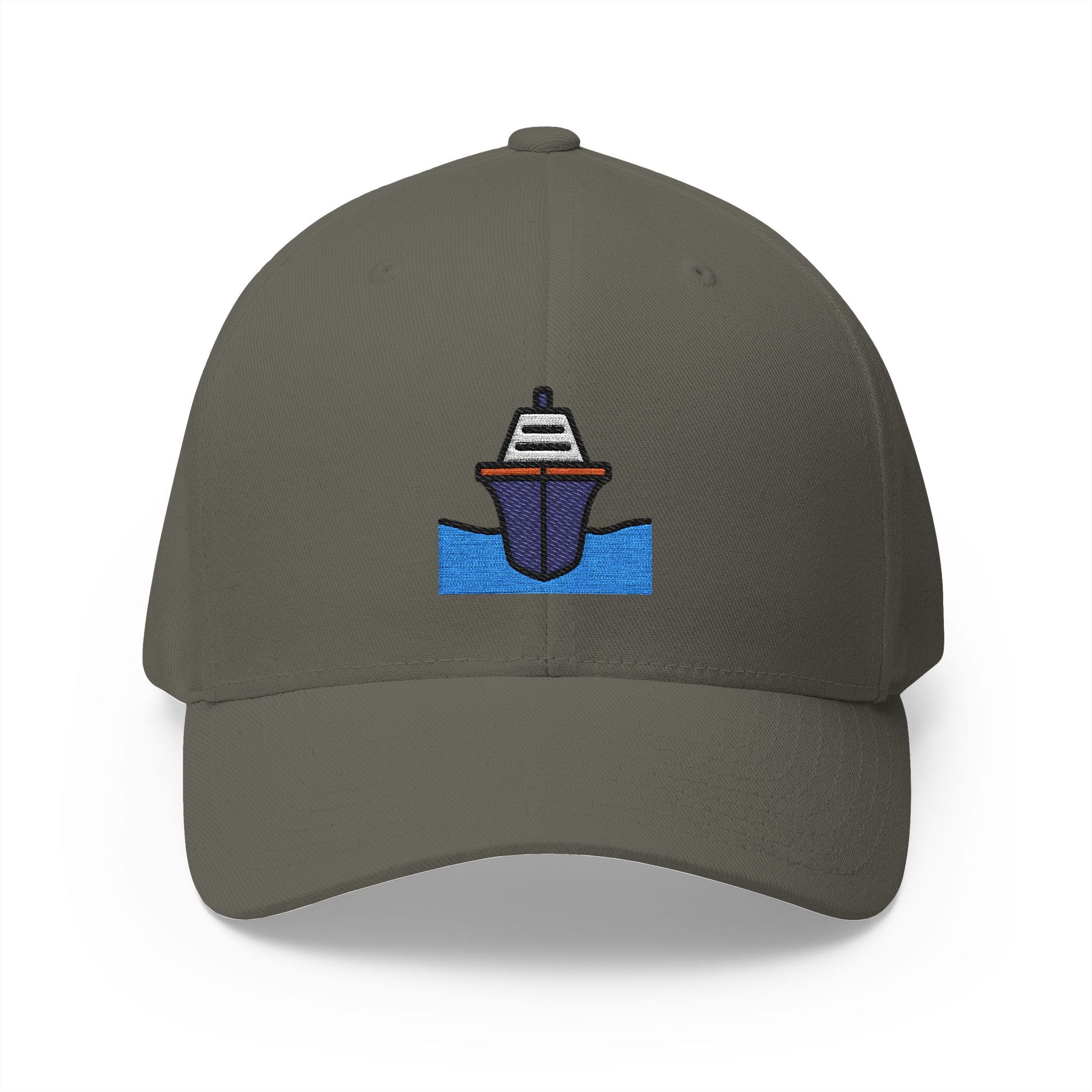 Passenger Ship Emoji Olive Cap – Premium by Capmoji