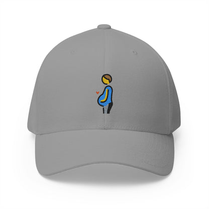 Pregnant Man Emoji Grey Cap – Premium by Capmoji