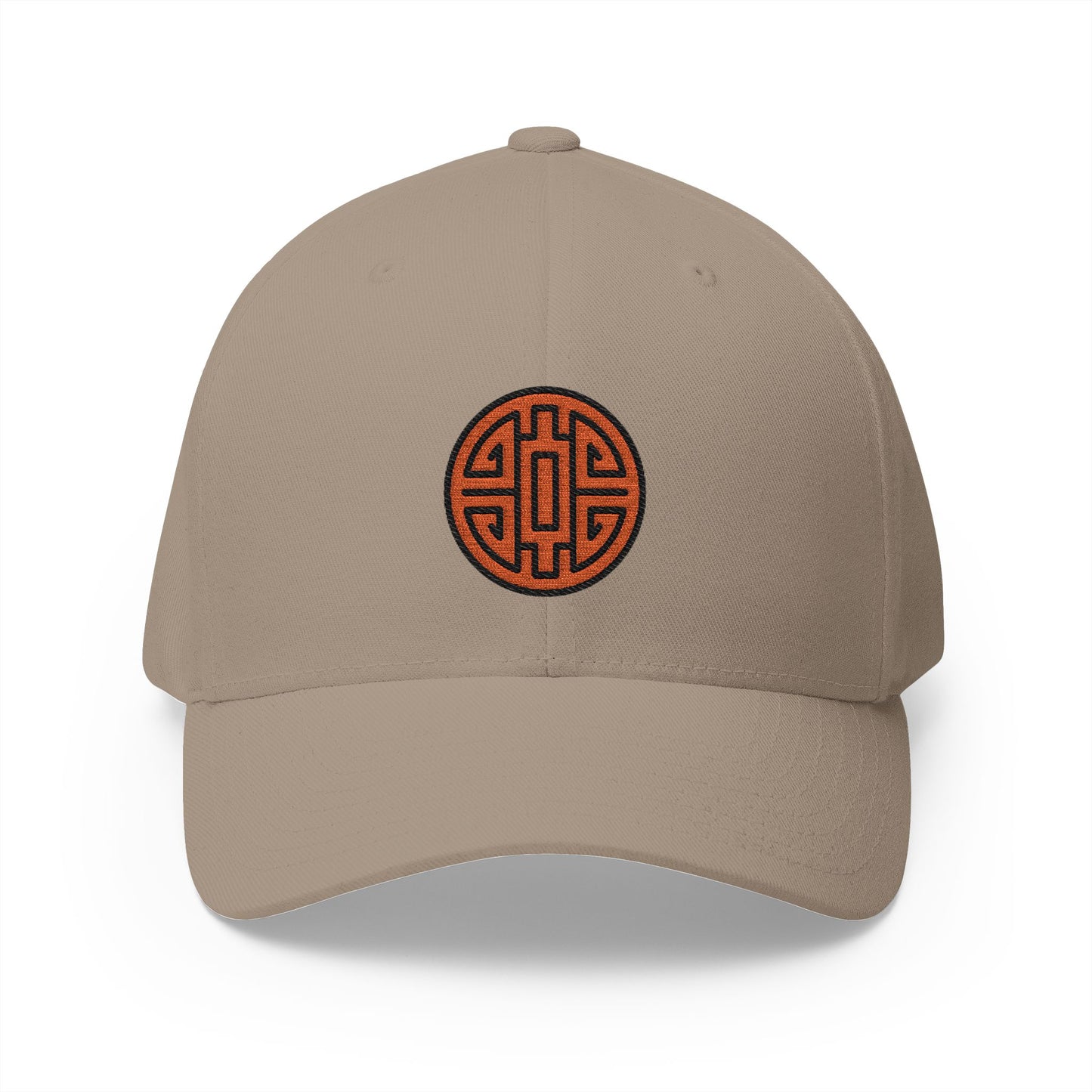 Rounded Symbol For Cai Emoji Khaki Cap – Premium by Capmoji