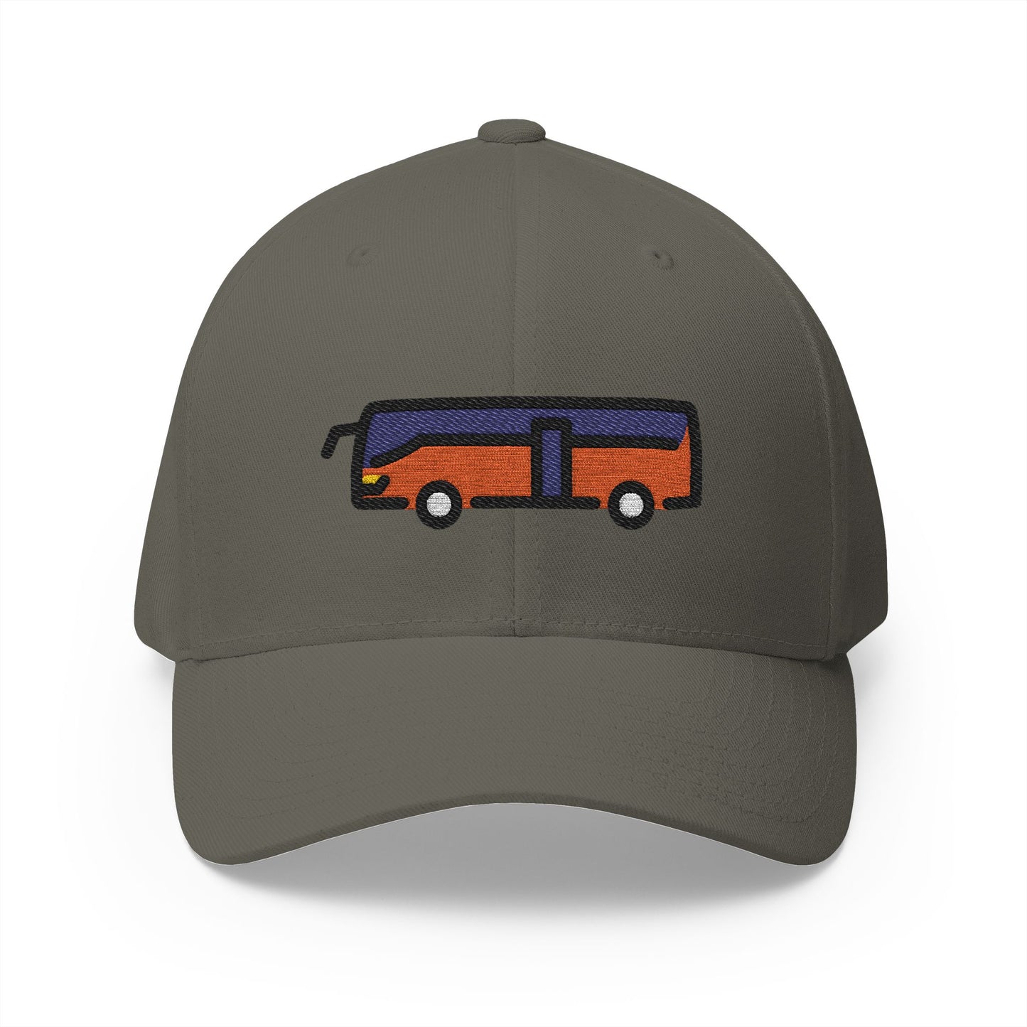 Bus Emoji Olive Cap – Premium by Capmoji