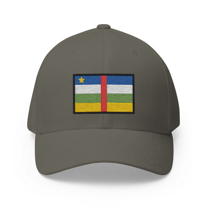 Flag: Central African Republic Emoji Olive Cap – Premium by Capmoji