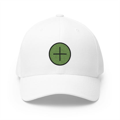 Add Button Emoji White Cap – Premium by Capmoji