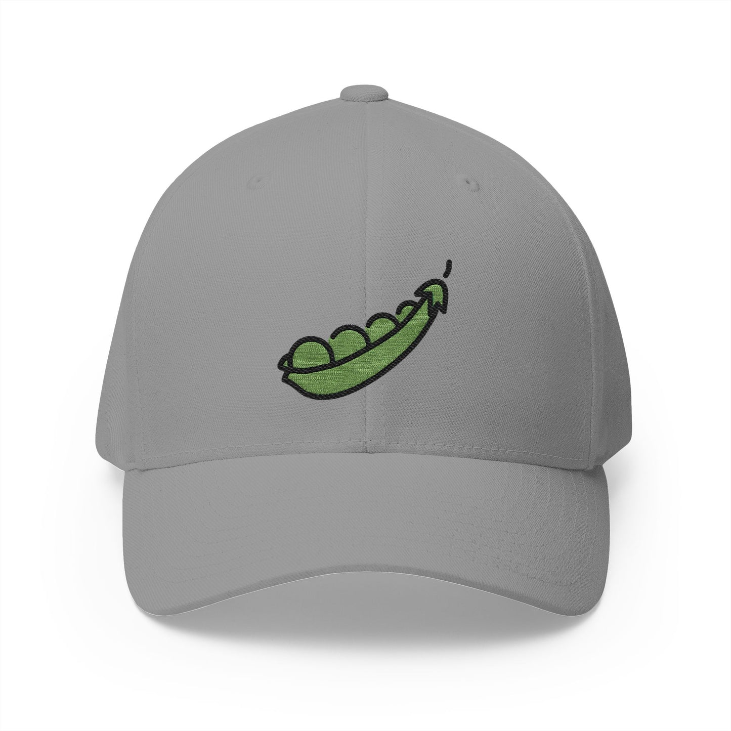 Pea Pod Emoji Grey Cap – Premium by Capmoji