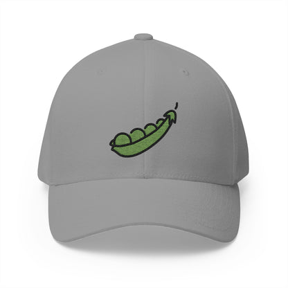 Pea Pod Emoji Grey Cap – Premium by Capmoji