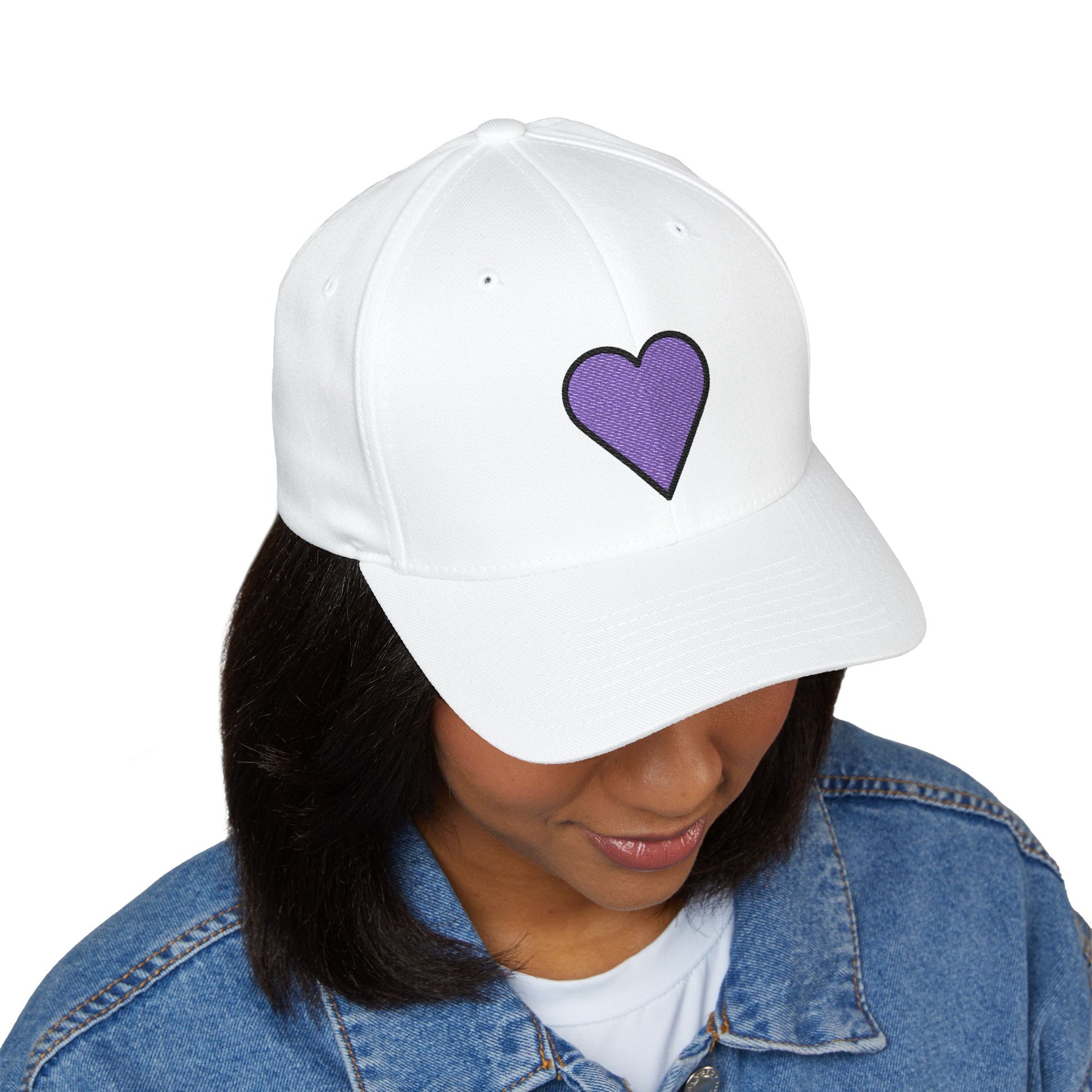 Purple Heart Emoji Cap – Premium by Capmoji