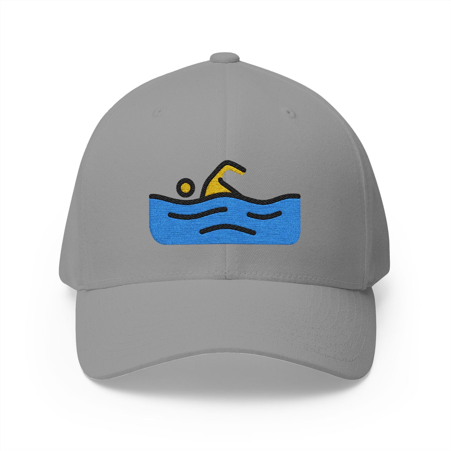 Person Swimming Emoji Grey Cap – Premium by Capmoji