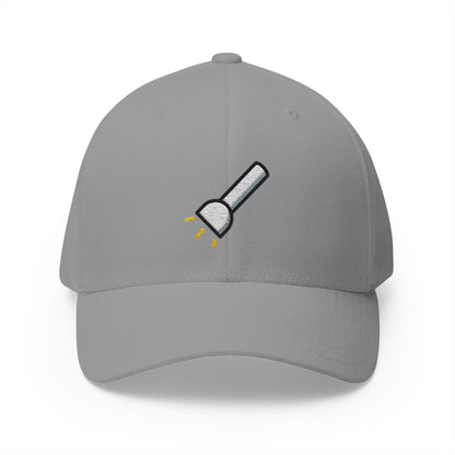 Flashlight Emoji Grey Cap – Premium by Capmoji