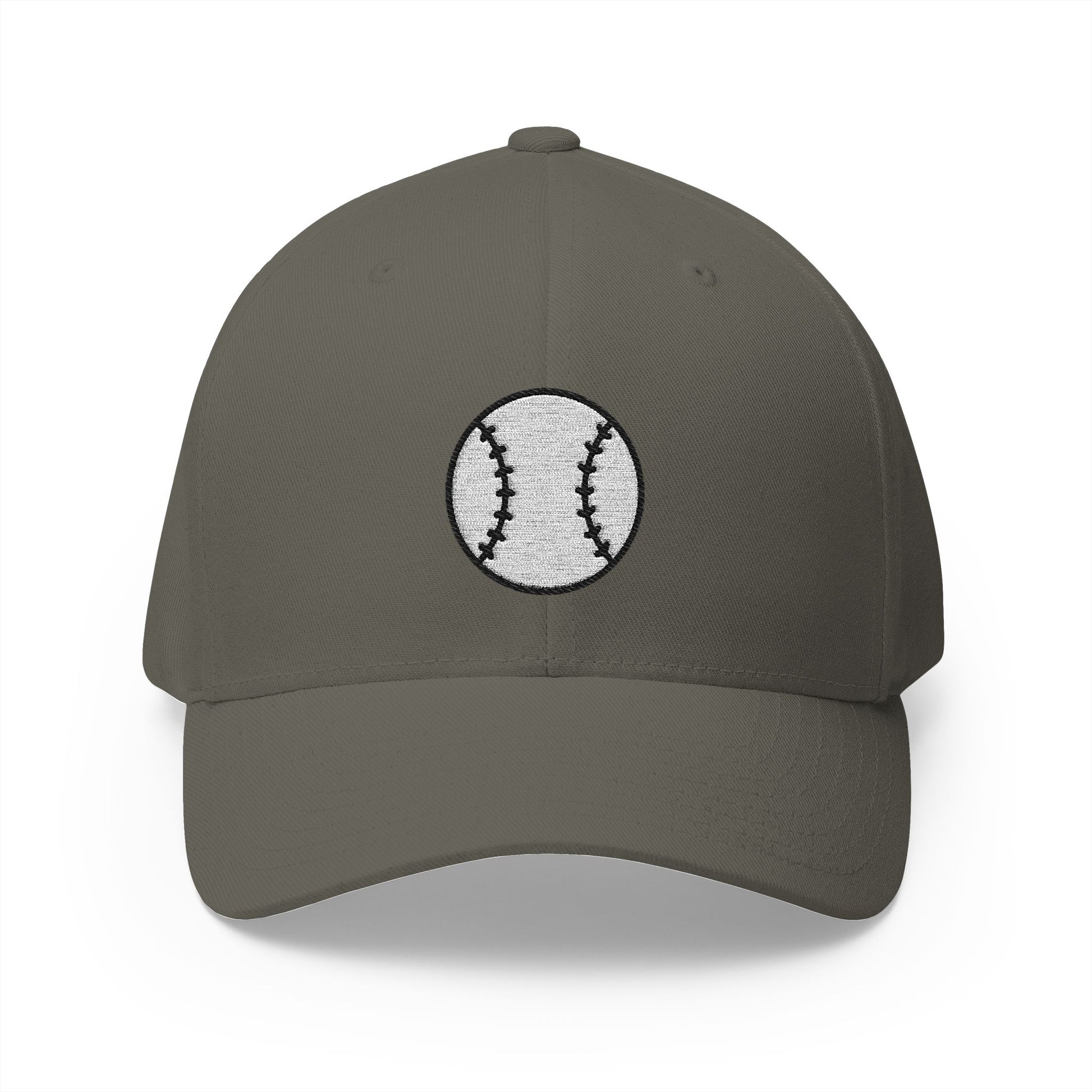 Baseball Emoji Olive Cap – Premium by Capmoji