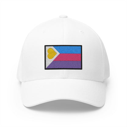 Polyamory Emoji White Cap – Premium by Capmoji