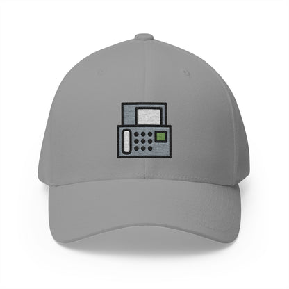 Fax Machine Emoji Grey Cap – Premium by Capmoji