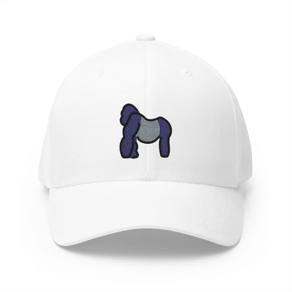 Gorilla Emoji White Cap – Premium by Capmoji