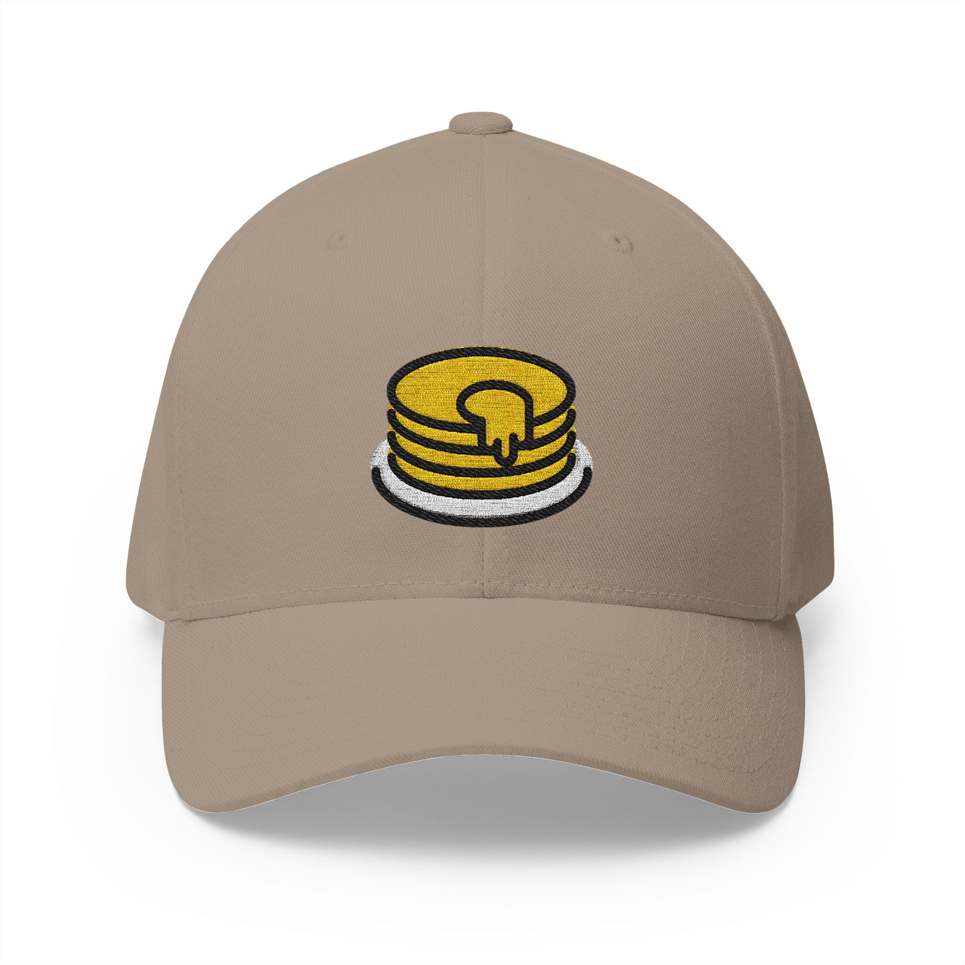 Pancakes Emoji Khaki Cap – Premium by Capmoji