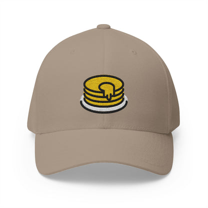 Pancakes Emoji Khaki Cap – Premium by Capmoji