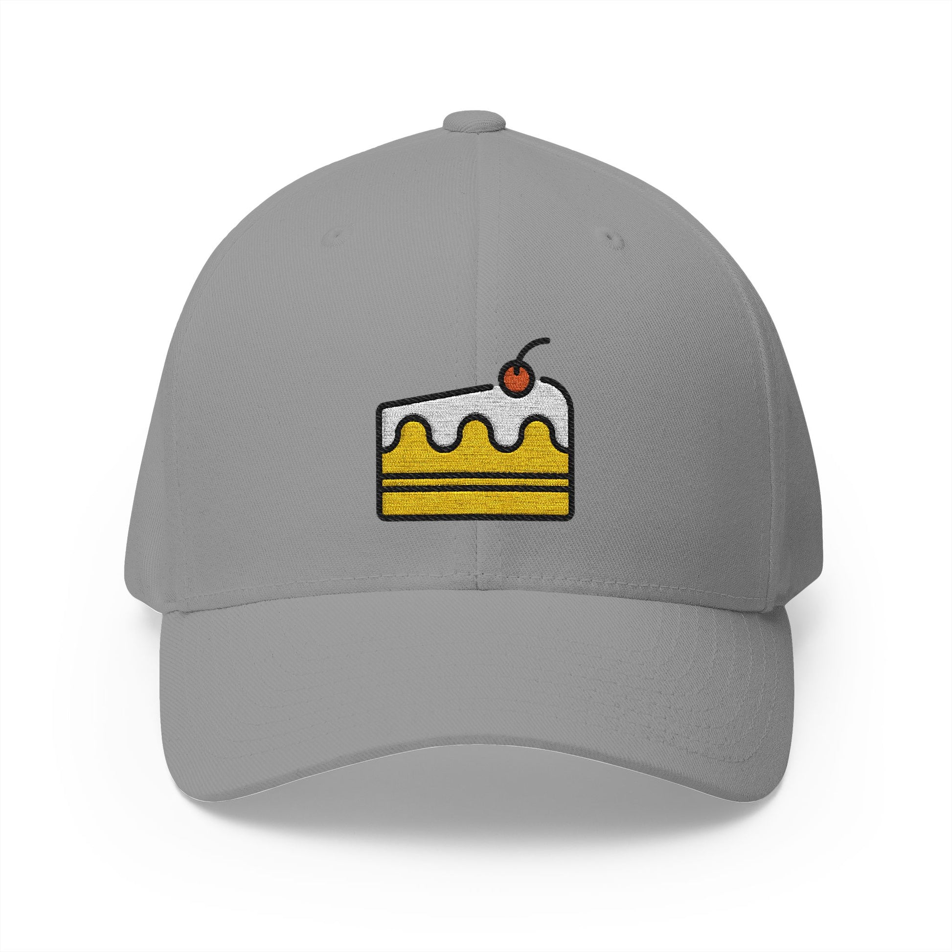 Shortcake Emoji Grey Cap – Premium by Capmoji