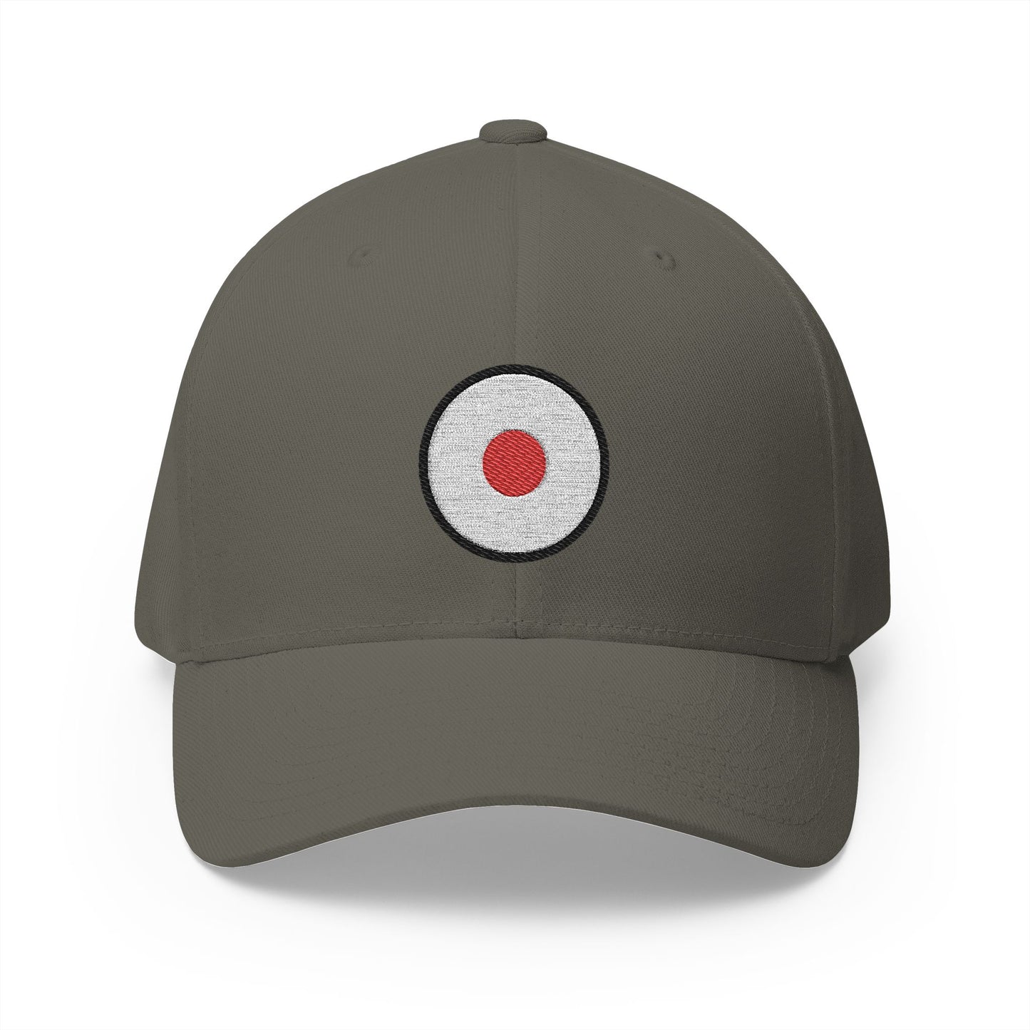 Record Button Emoji Olive Cap – Premium by Capmoji