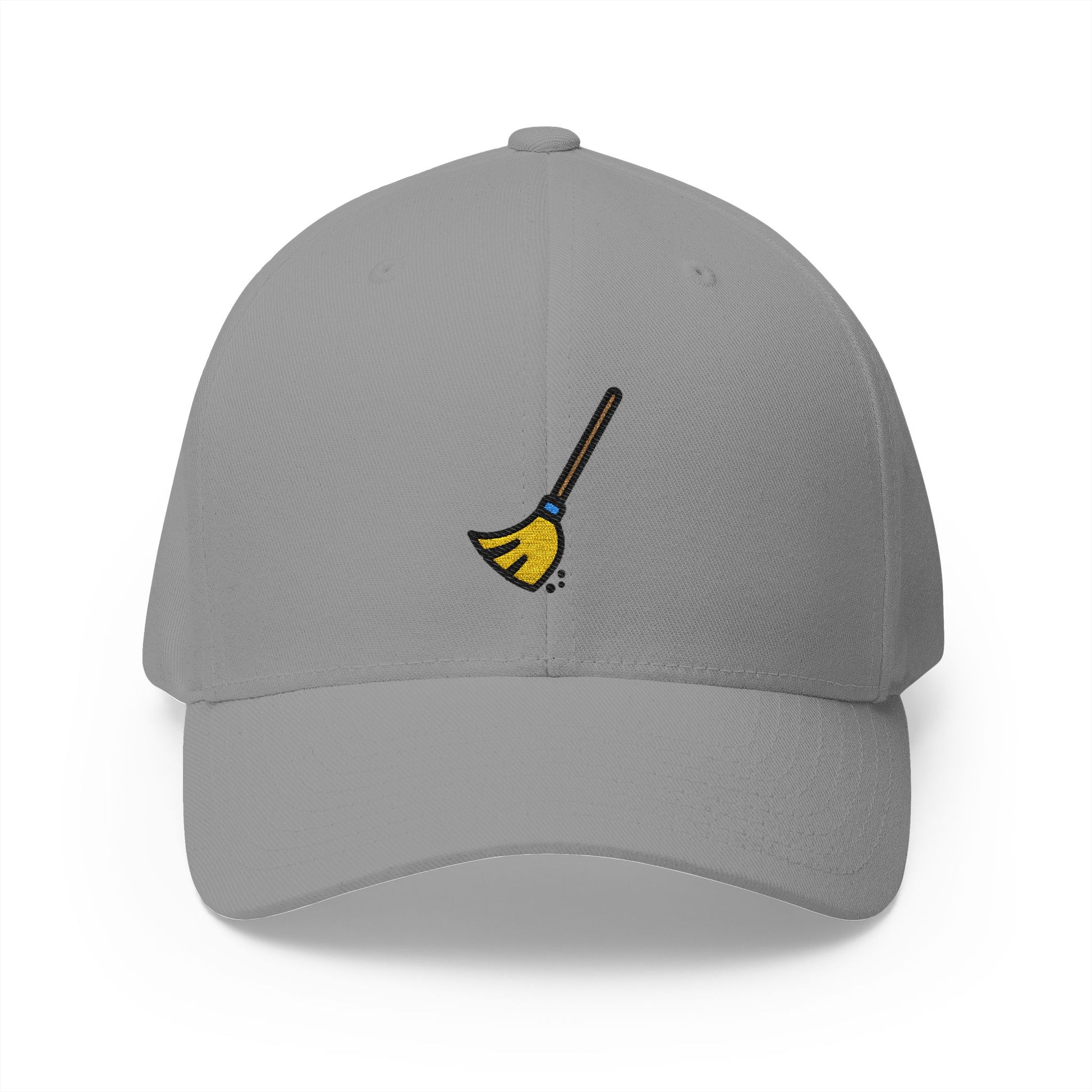 Broom Emoji Grey Cap – Premium by Capmoji