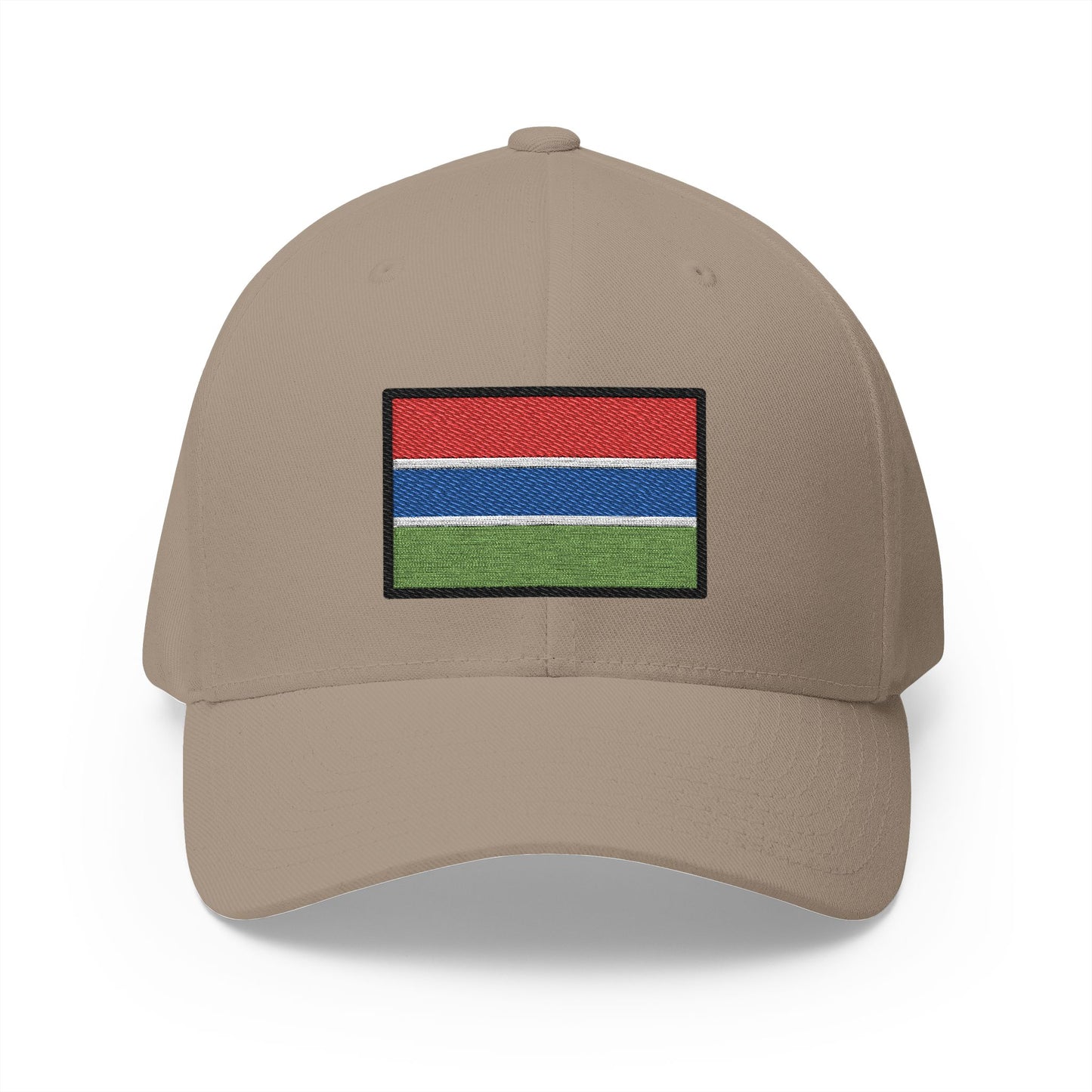 Flag: Gambia Emoji Khaki Cap – Premium by Capmoji