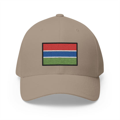 Flag: Gambia Emoji Khaki Cap – Premium by Capmoji