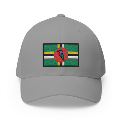 Flag: Dominica Emoji Grey Cap – Premium by Capmoji