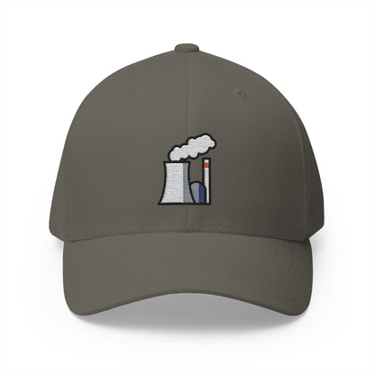 Nuclear Power Plant Emoji Olive Cap – Premium by Capmoji