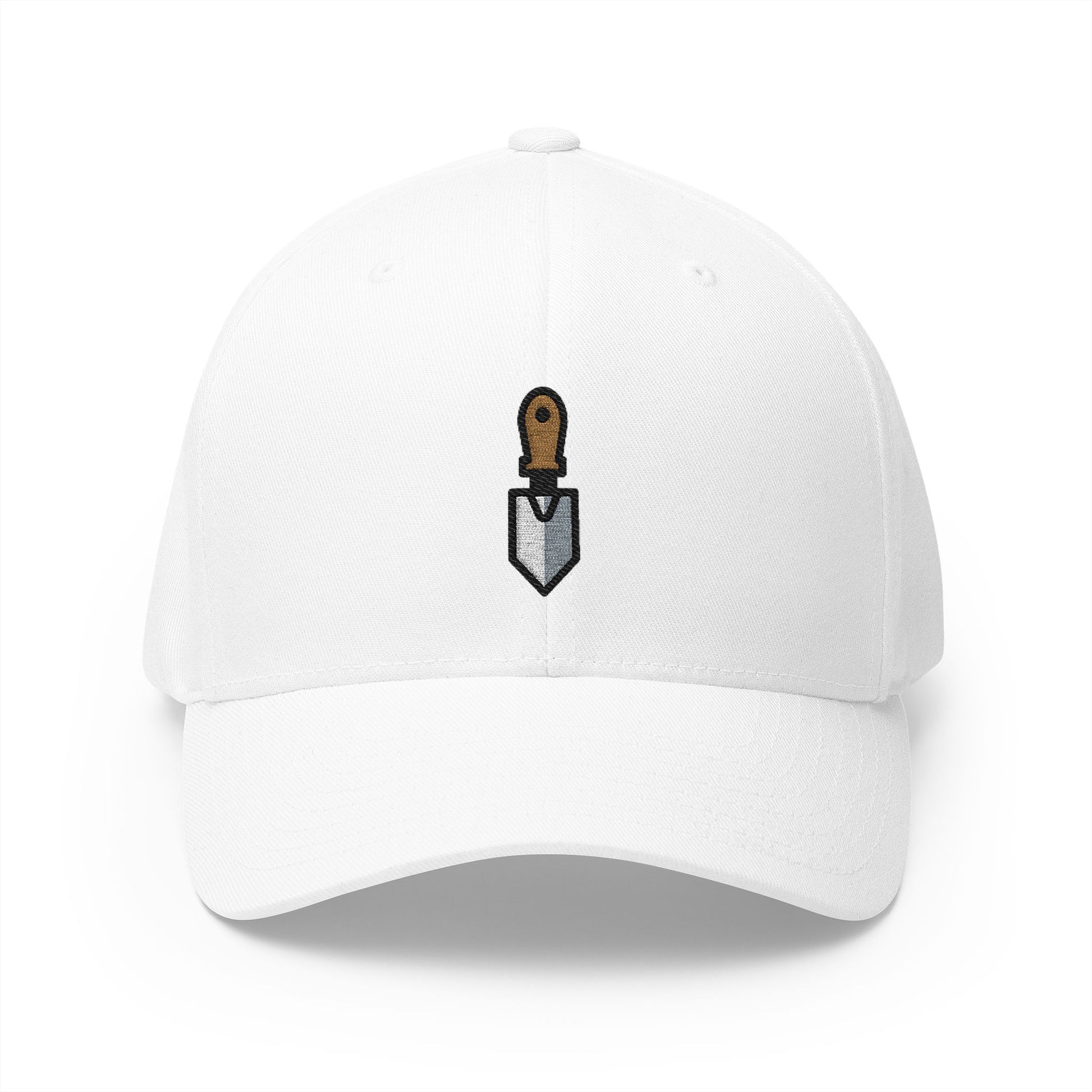 Trowel Emoji White Cap – Premium by Capmoji