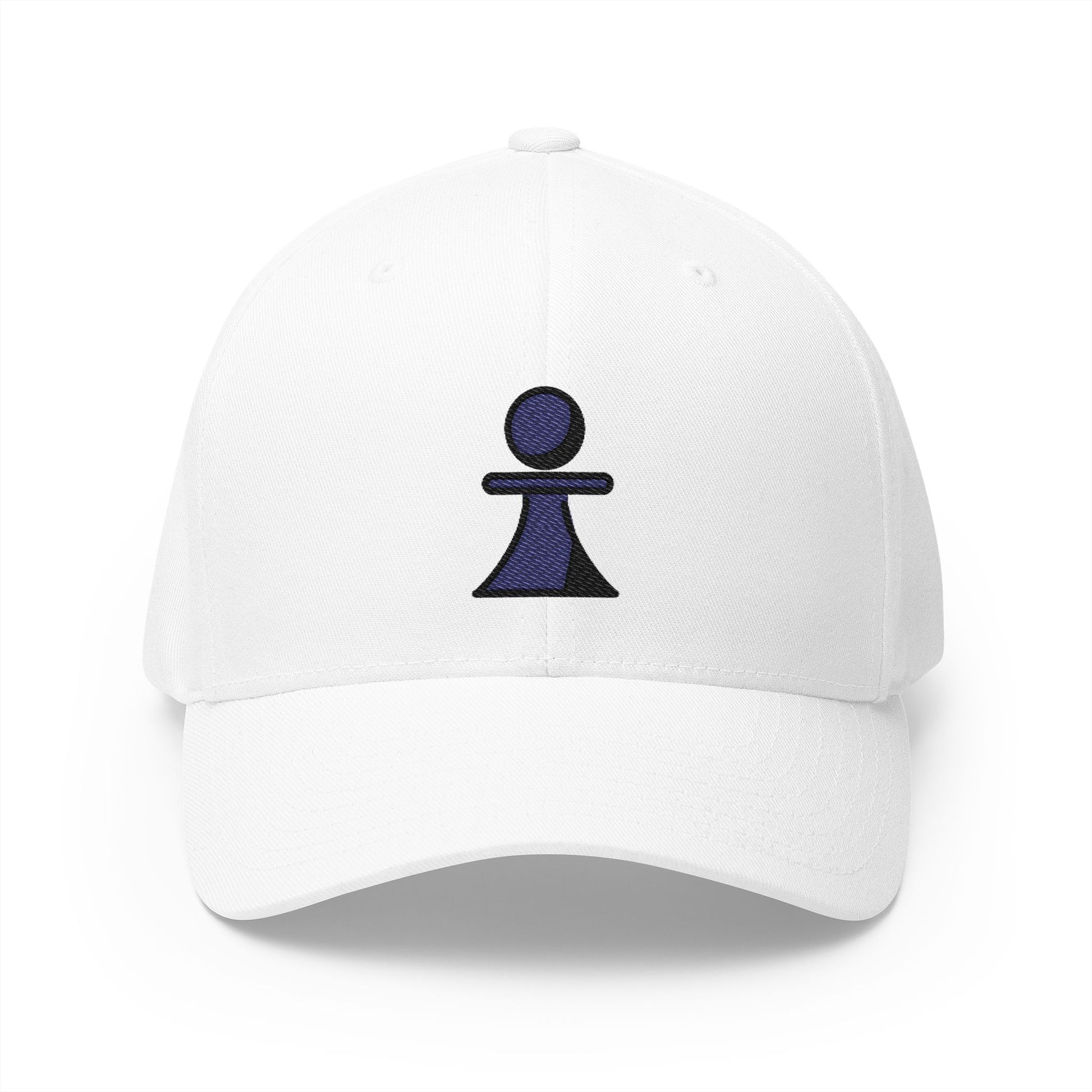 Chess Pawn Emoji White Cap – Premium by Capmoji