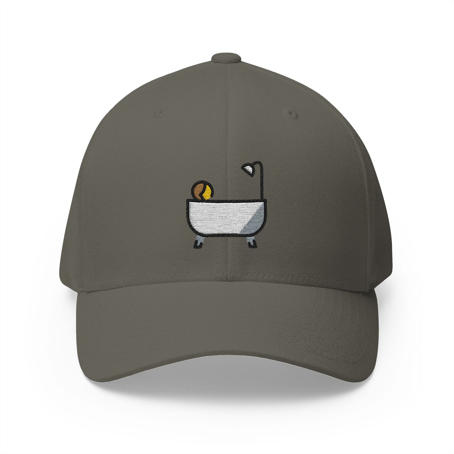 Person Taking Bath Emoji Olive Cap – Premium by Capmoji