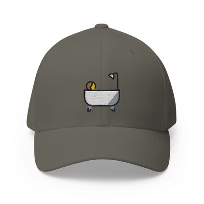 Person Taking Bath Emoji Olive Cap – Premium by Capmoji