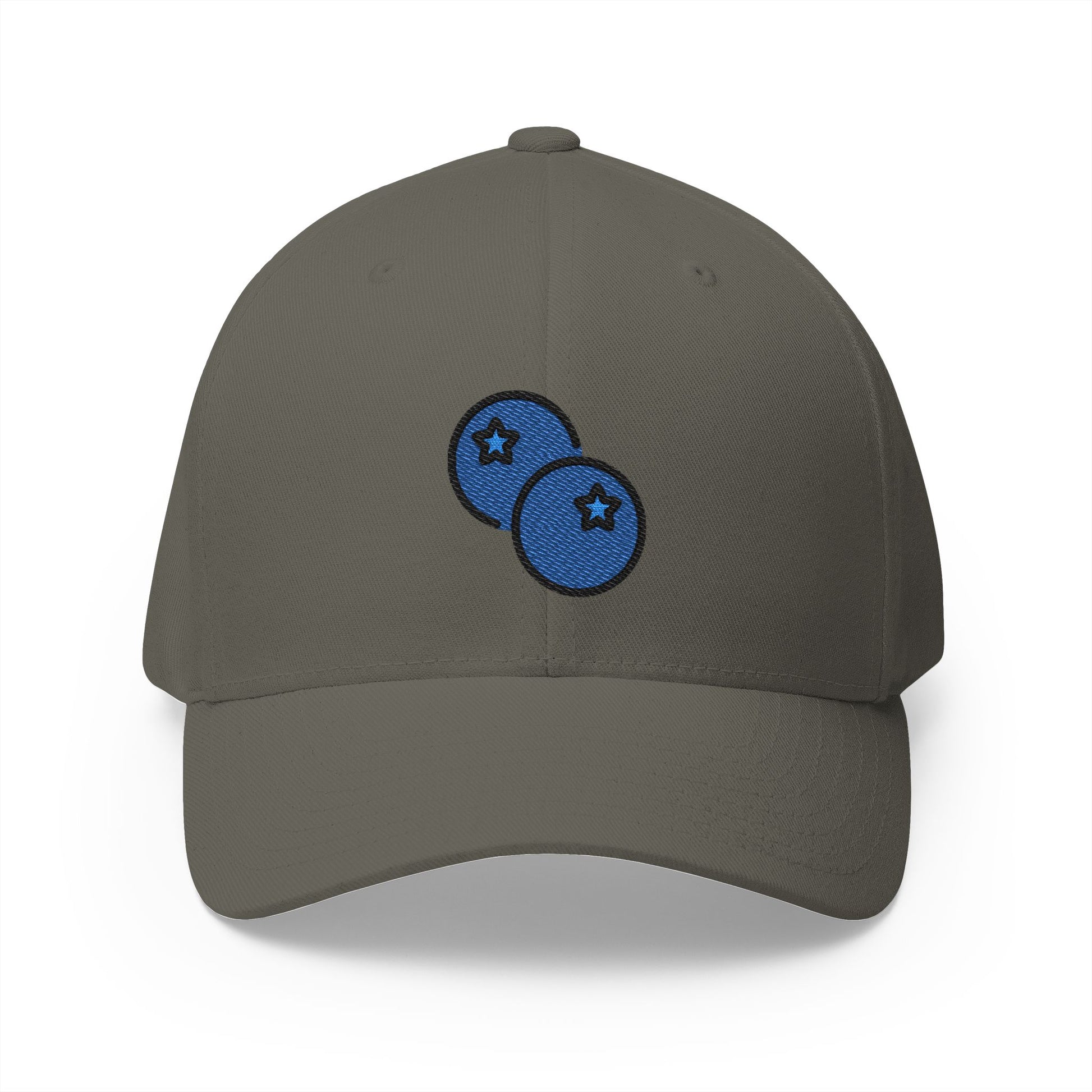 Blueberries Emoji Olive Cap – Premium by Capmoji