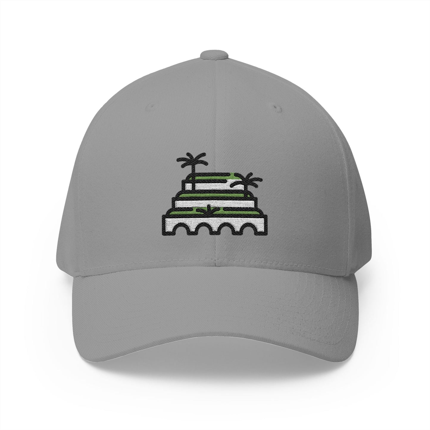 Hanging Gardens Of Babylon Emoji Grey Cap – Premium by Capmoji